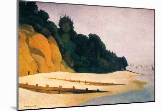 Felix Vallotton Shore Scene with Tree Silhouette Art Print Poster-null-Mounted Poster