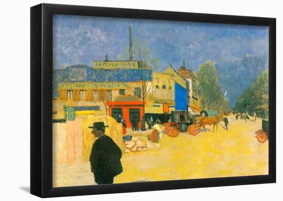 Felix Vallotton The Place Clichy in Paris Art Print Poster-null-Framed Poster