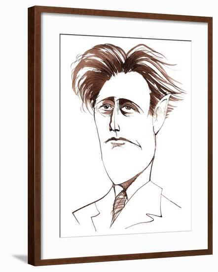 Felix Weingartner, Austrian conductor and composer,, caricature-Neale Osborne-Framed Giclee Print