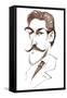 Felix Weingartner, Austrian conductor and composer,, caricature-Neale Osborne-Framed Stretched Canvas