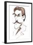 Felix Weingartner, Austrian conductor and composer,, caricature-Neale Osborne-Framed Giclee Print