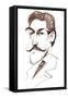 Felix Weingartner, Austrian conductor and composer,, caricature-Neale Osborne-Framed Stretched Canvas