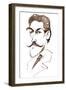 Felix Weingartner, Austrian conductor and composer,, caricature-Neale Osborne-Framed Giclee Print