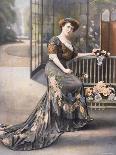 Woman modeling embroidered skirt designed by Lachartroulle-Felix-Photographic Print