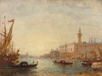 Venise, sortie du palais des Doges sous le Pont des Soupirs-Felix Ziem-Giclee Print