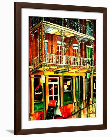 Felixs Oyster Bar in New Orleans-Diane Millsap-Framed Art Print