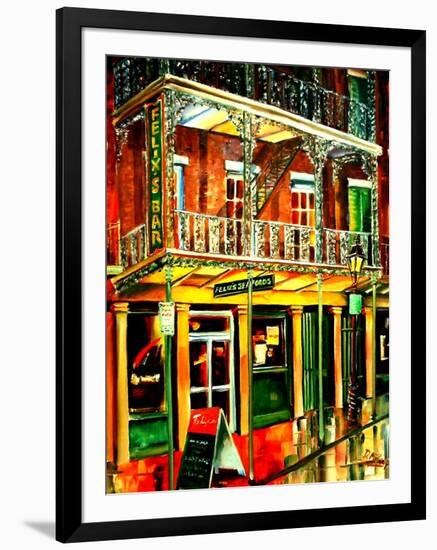 Felixs Oyster Bar in New Orleans-Diane Millsap-Framed Art Print