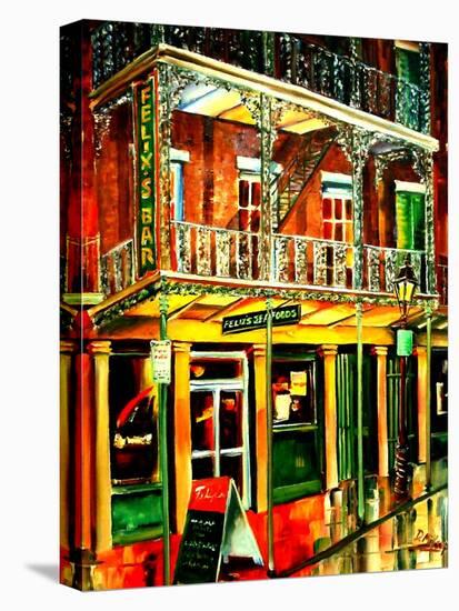 Felixs Oyster Bar in New Orleans-Diane Millsap-Stretched Canvas