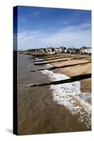 Felixstowe Beach from the Pier, Felixstowe, Suffolk, England, United Kingdom, Europe-Mark Sunderland-Stretched Canvas