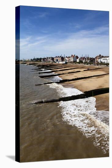 Felixstowe Beach from the Pier, Felixstowe, Suffolk, England, United Kingdom, Europe-Mark Sunderland-Stretched Canvas