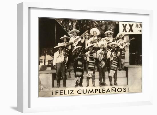 Feliz Cumpleanos, Mariachi-null-Framed Art Print