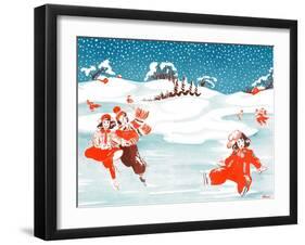 Fell on the Ice - Jack & Jill-Ann Eshner-Framed Giclee Print