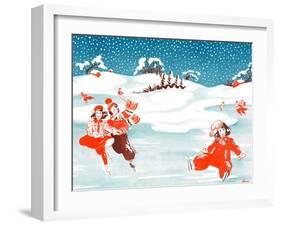 Fell on the Ice - Jack & Jill-Ann Eshner-Framed Giclee Print