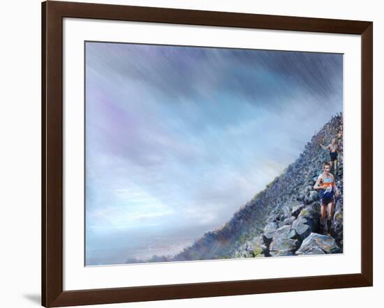 Fell Race- Toms off !, 2018-Vincent Alexander Booth-Framed Photographic Print