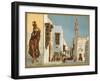 Fellah and a Cairo Street-null-Framed Giclee Print