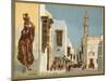 Fellah and a Cairo Street-null-Mounted Giclee Print