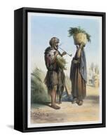 Fellah man and woman, 1848-Mouilleron-Framed Stretched Canvas