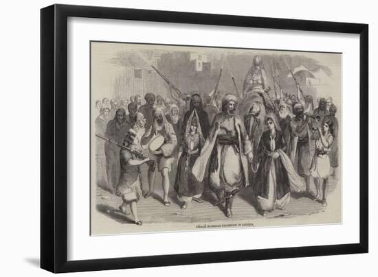 Fellah Marriage Procession in Latakia-Joseph-Austin Benwell-Framed Giclee Print