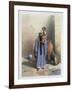 Fellah Woman and Child, Illustration from The Valley of the Nile, Engraved by Charles Bour-Achille-Constant-Théodore-Émile Prisse d'Avennes-Framed Giclee Print