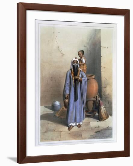 Fellah Woman and Child, Illustration from The Valley of the Nile, Engraved by Charles Bour-Achille-Constant-Théodore-Émile Prisse d'Avennes-Framed Giclee Print