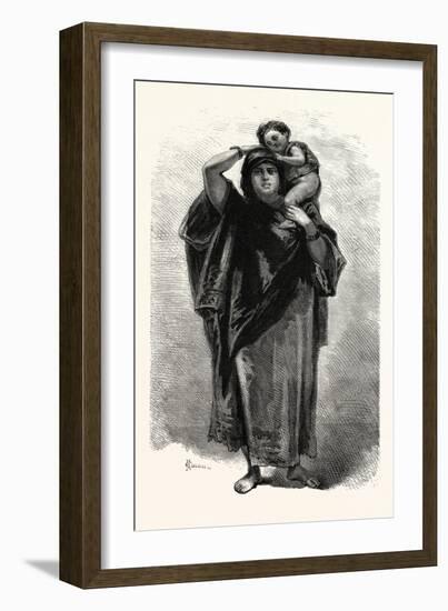 Fellah Woman of Karnak, Egypt, 1879-null-Framed Giclee Print