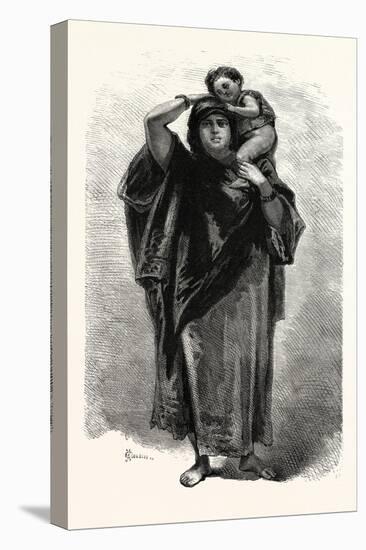 Fellah Woman of Karnak, Egypt, 1879-null-Stretched Canvas