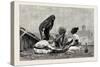 Fellaheen at Meals, Egypt, 1879-null-Stretched Canvas