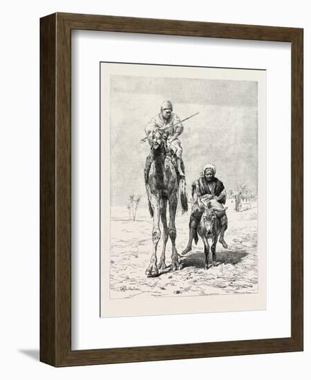 Fellaheen Riding to Market, Egypt, 1879-null-Framed Giclee Print