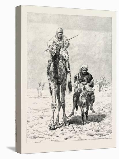 Fellaheen Riding to Market, Egypt, 1879-null-Stretched Canvas