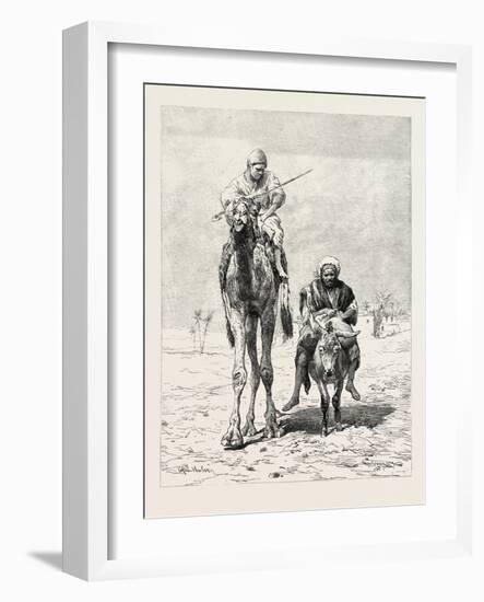 Fellaheen Riding to Market, Egypt, 1879-null-Framed Giclee Print