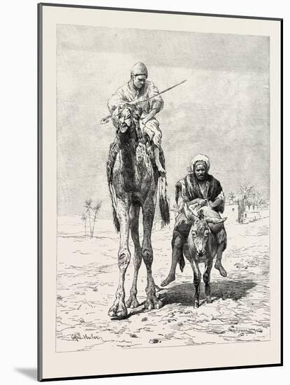 Fellaheen Riding to Market, Egypt, 1879-null-Mounted Giclee Print