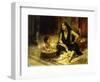 Fellahin and Child, The Bath-Frederick Arthur Bridgman-Framed Giclee Print