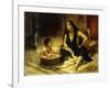 Fellahin and Child-Frederick Arthur Bridgman-Framed Giclee Print