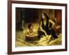 Fellahin and Child-Frederick Arthur Bridgman-Framed Giclee Print