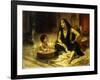 Fellahin and Child-Frederick Arthur Bridgman-Framed Giclee Print