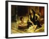 Fellahin and Child-Frederick Arthur Bridgman-Framed Giclee Print