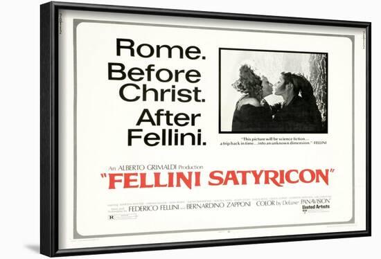 Fellini Satyricon, UK Movie Poster, 1969-null-Framed Art Print