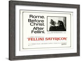 Fellini Satyricon, UK Movie Poster, 1969-null-Framed Art Print