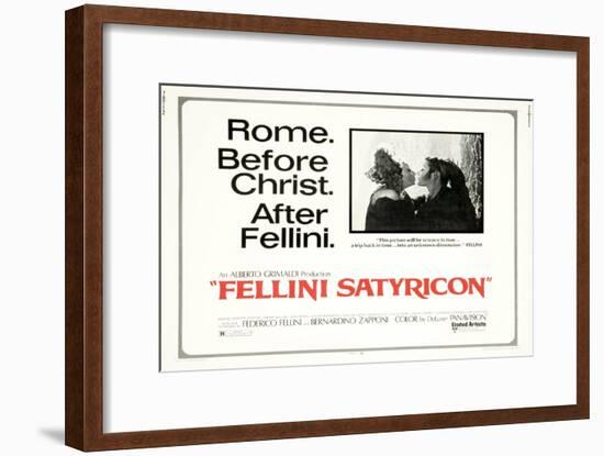 Fellini Satyricon, UK Movie Poster, 1969-null-Framed Art Print