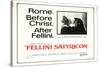 Fellini Satyricon, UK Movie Poster, 1969-null-Stretched Canvas