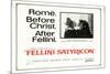 Fellini Satyricon, UK Movie Poster, 1969-null-Mounted Art Print