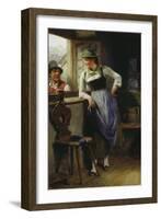 Fellow and Lass at the Window-Hugo Kauffmann-Framed Giclee Print