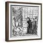 Fellows of the University of Paris Haranguing the Emperor Charles IV (1316-137) in 1377-null-Framed Giclee Print