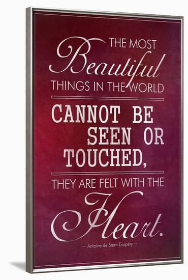 Felt With the Heart-null-Framed Poster