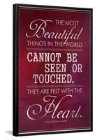 Felt With the Heart-null-Framed Poster