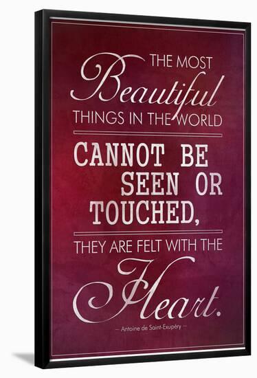 Felt With the Heart-null-Framed Poster