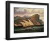 Felucca in Gibraltar-Thomas Chambers-Framed Giclee Print