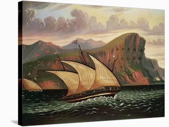 Felucca in Gibraltar-Thomas Chambers-Stretched Canvas