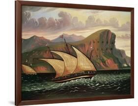 Felucca in Gibraltar-Thomas Chambers-Framed Giclee Print