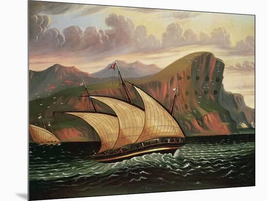 Felucca in Gibraltar-Thomas Chambers-Mounted Giclee Print